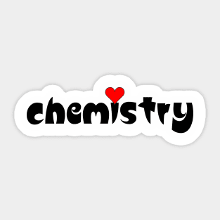 Chemistry Small Heart Sticker